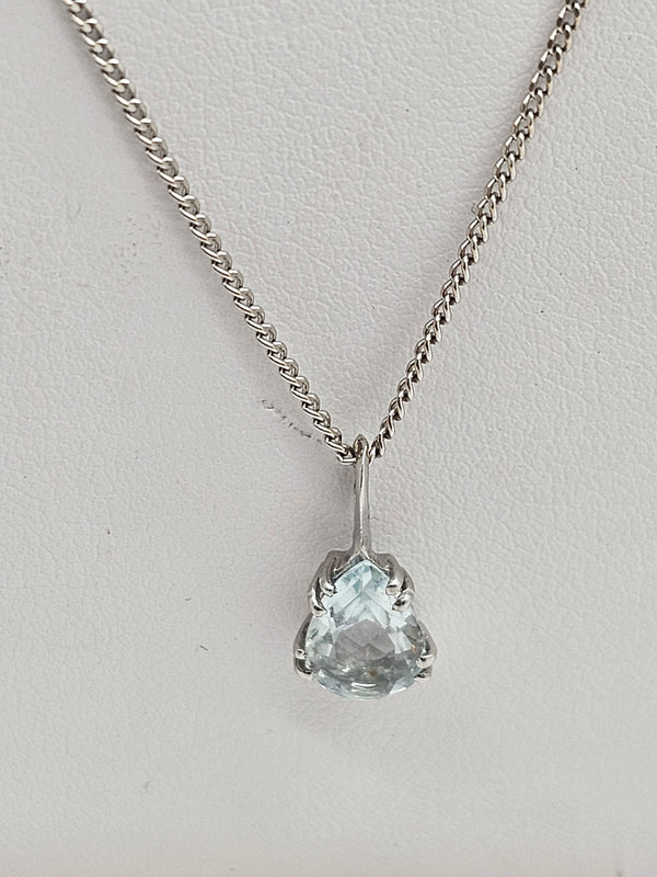 Collier maille Forçat en Or Blanc - 2.90 Grs - 47 Cm