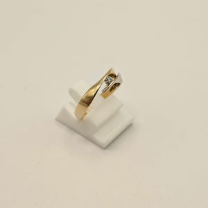 Bague en Or jaune et blanc 18 K - Taille 51 - 3.85 G