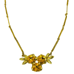 Collier Or Maille Barrette Gravée