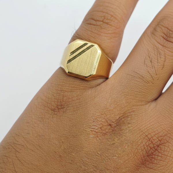 Bague Chevalière Or Jaune 18K