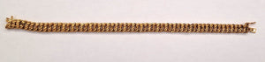 Bracelet Maillon Maille Américaine Or Jaune