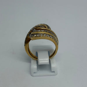 Bague Tank Or Jaune 18 K - Taille 51 - 6.78 G