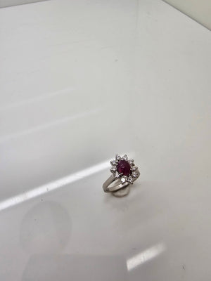 Bague  en Or Blanc 18K - Taille 49 - 4.37 Grs
