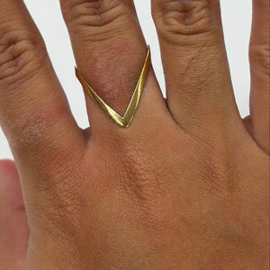 Bague Africaine Or Jaune 18k Taille 51