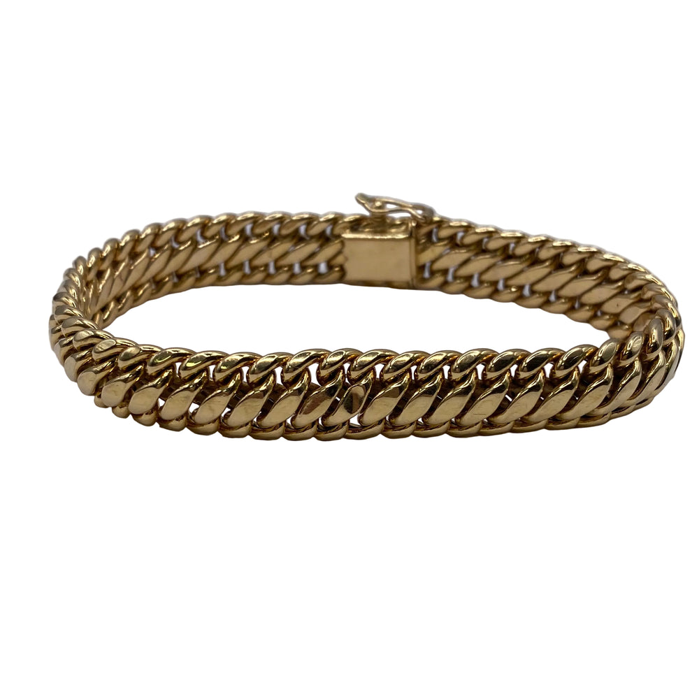 Bracelet Gourmette en Or Jaune 18K - 15.44G