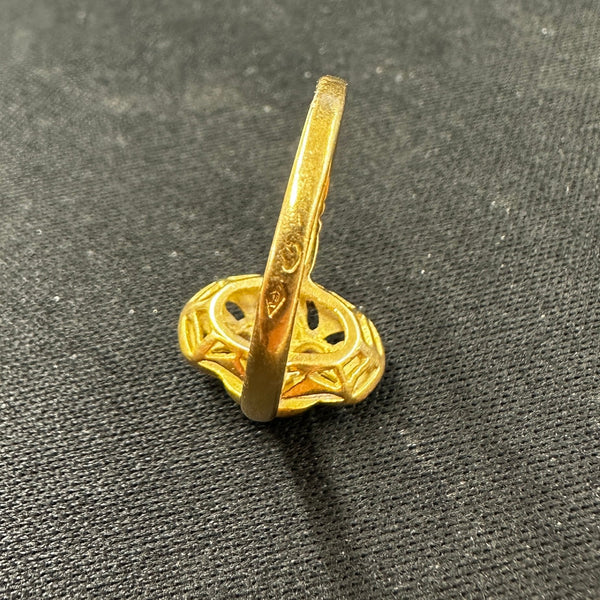 Bague en Or Jaune et Rubis 18 Carats Taille - 58