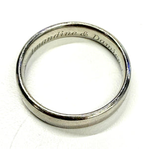 Alliance en Platine - Taille 59