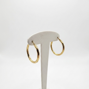 Boucles d'oreilles Créoles en Or Jaune 18K - 1.62 Grs