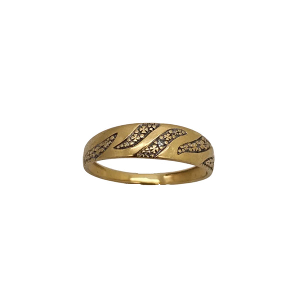 Bague Demi Tour Or Jaune Diamants 18K - 1.55G - Taille 53
