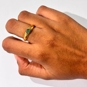 Bague en or jaune 18k Taille-55