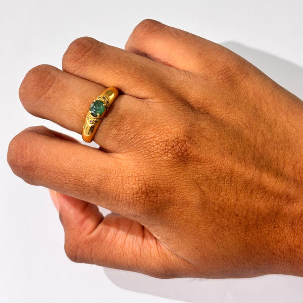 Bague en or jaune 18k Taille-55