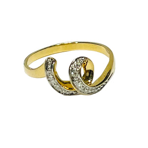 Bague en Or jaune 18K - 2.03 G - Taille : 54
