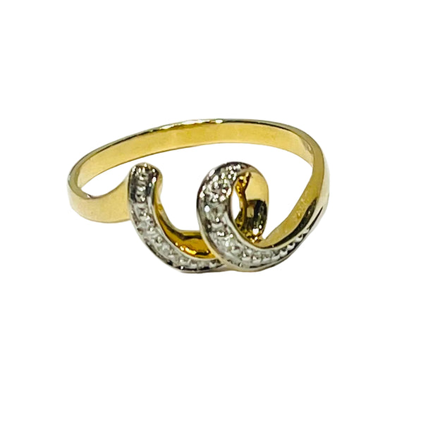 Bague en Or jaune 18K - 2.03 G - Taille : 54