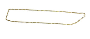 Collier chaîne maille figaro en Or Jaune 18K