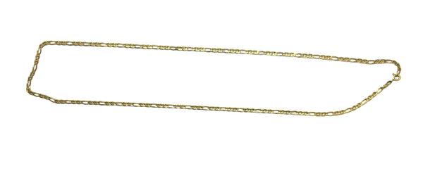 Collier chaîne maille figaro en Or Jaune 18K