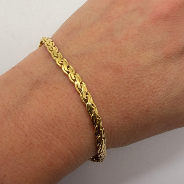 Bracelet Gourmette en Or Jaune 18K 6 Grs