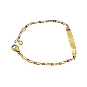 Bracelet identité en or jaune 18k - 2.05 G