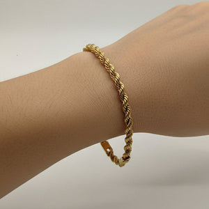 Bracelet Identité en Or Jaune 18K - 3.30g