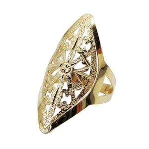 Bague Marquise Or Jaune 18k -  4.15 G