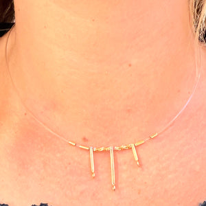 Collier Ras du Cou en Or Jaune 18K - 3.17g