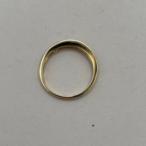 Demi Tour Or Jaune 18K avec Diamants T.60