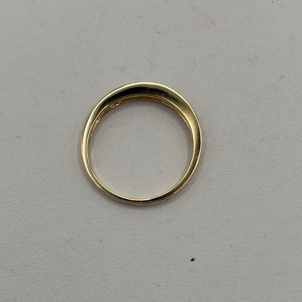 Demi Tour Or Jaune 18K avec Diamants T.60