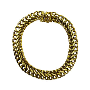 Bracelet Maille Américaine Or Jaune 18K