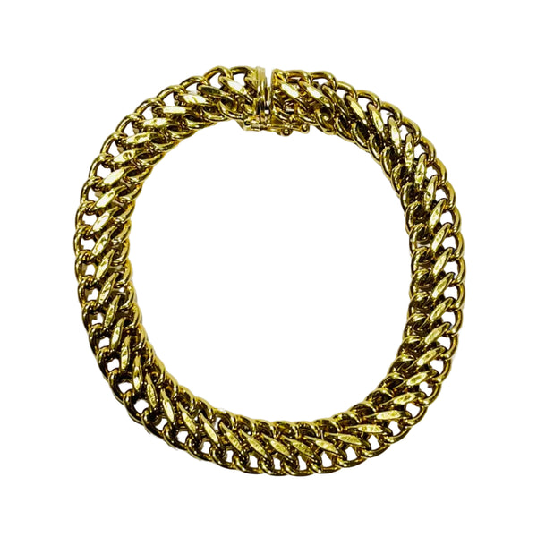 Bracelet Maille Américaine Or Jaune 18K