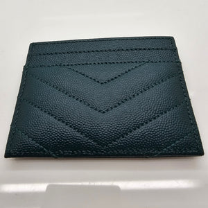 Porte-cartes YSL Cassandre vert bouteille - Com