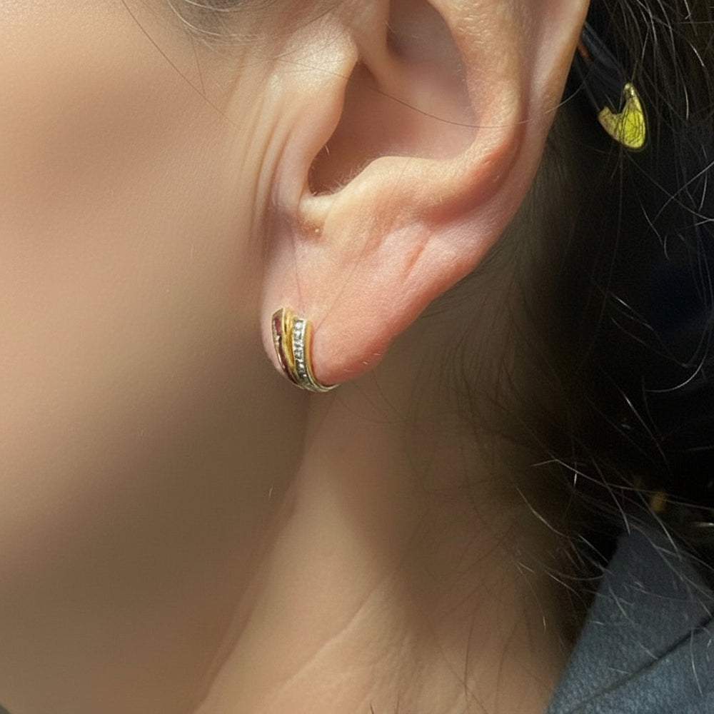 Boucles d'oreilles en Or jaune 18K - 1.89g