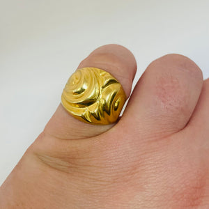 Bague Ancienne en Or Jaune 18 K - T 54