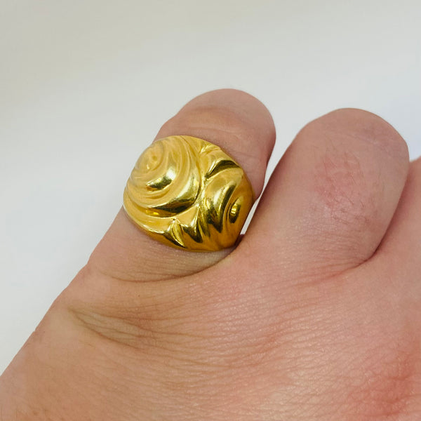 Bague Ancienne en Or Jaune 18 K - T 54