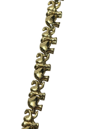 Bracelet maille éléphants en or 18 carats