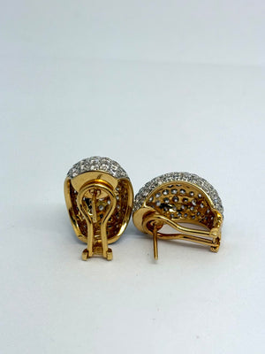 Boucles d'Oreilles en Or Jaune 18K - 12.84 Grs