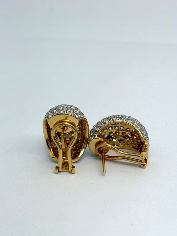 Boucles d'Oreilles en Or Jaune 18K - 12.84 Grs
