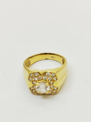 Chevalière en Or Jaune 18K Taille-60