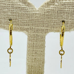 Boucles d'oreilles créoles or jaune 18k - 1.28G