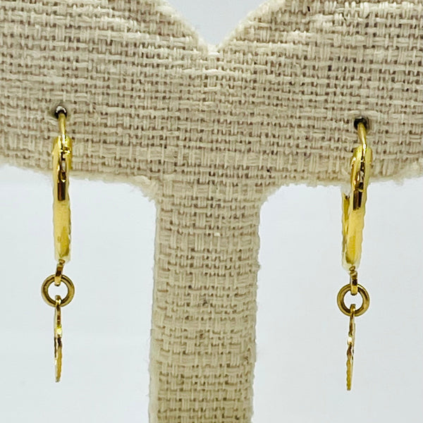 Boucles d'oreilles créoles or jaune 18k - 1.28G
