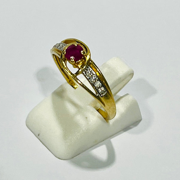 Bague en Or Jaune 18 K - Taille 58 - 2.42 G