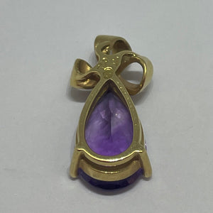 Pendentif Solitaire Or Jaune 18 Carats Poids-3.4 Grs