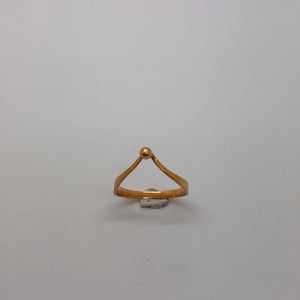 Bague en or jaune 18 carats  taille -53