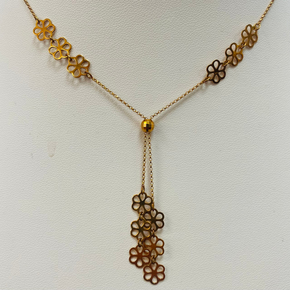 Collier Princesse en Or Jaune et Or Rose 18 K - 4.18 Grs