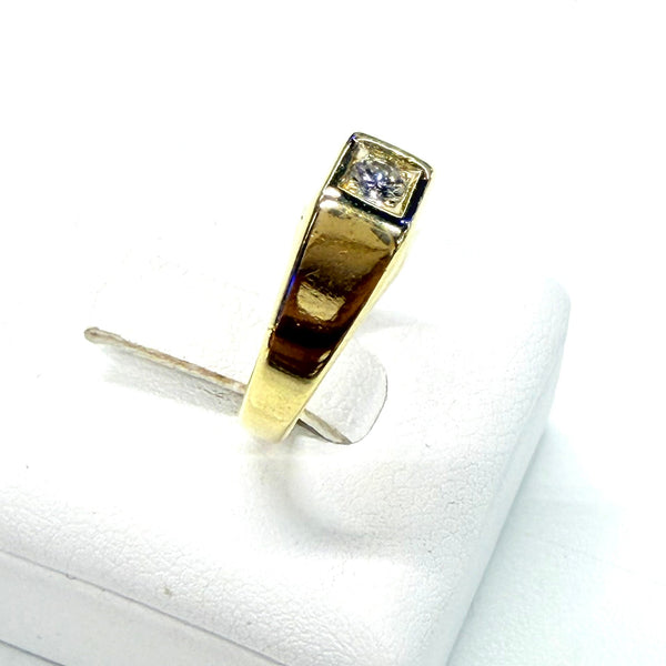 Bague Chevalière en Or jaune 18K - 3.67G - Taille 47