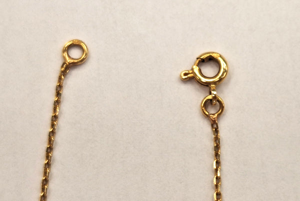 Collier Princesse Or Jaune 18K Tête d'Aigle