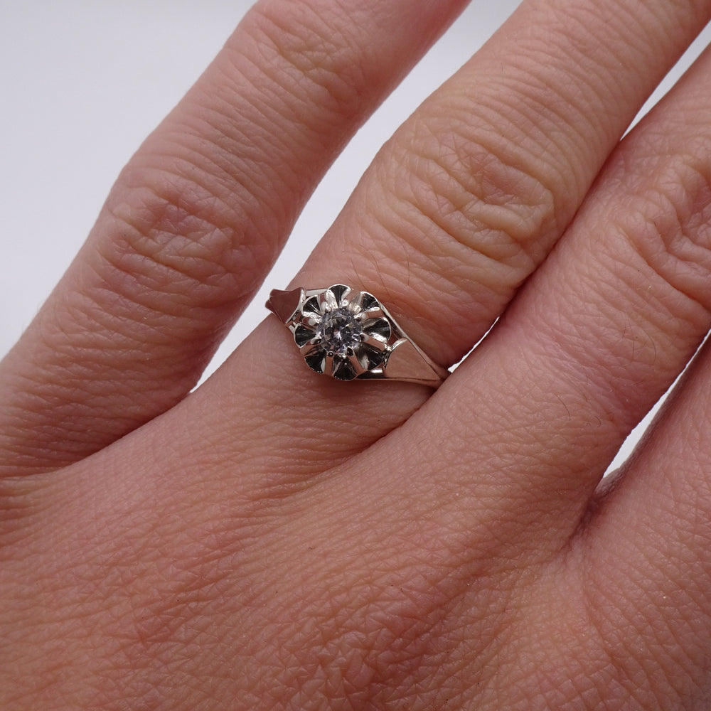 Bague Chou Or Blanc 18K - 2.44g