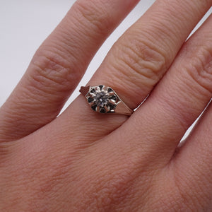 Bague Chou Or Blanc 18K - 2.44g