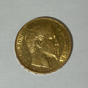20 Francs Napoléon 1860 en Or Jaune 18K - 6.44g