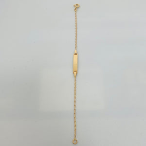 Bracelet Identité Enfant Or Jaune