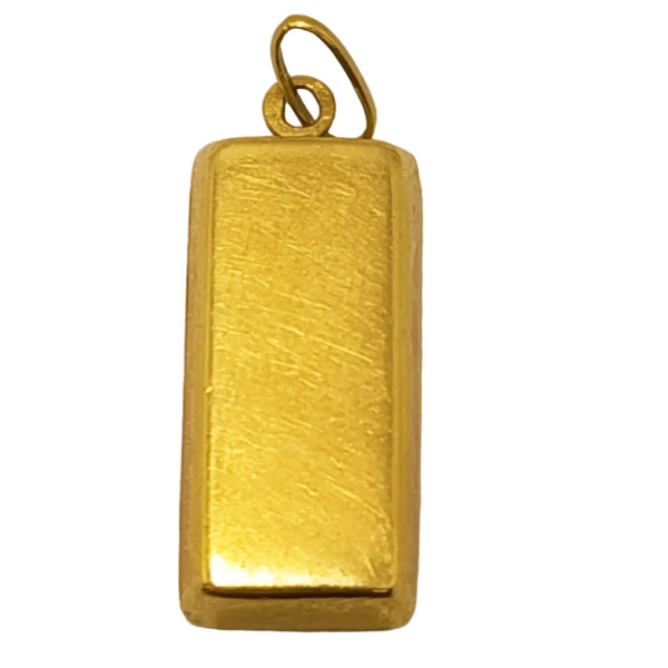 Pendentif lingot en Or Jaune 18K