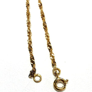 Bracelet/bague maille torsadée en Or jaune 18K - 2.73g